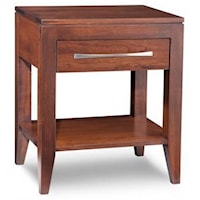 1 Drawer Solid Maple Night Stand
