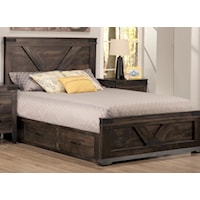 Chattanooga Queen 4 Drawer Storage Platform Bed With 22'' Low Footboard