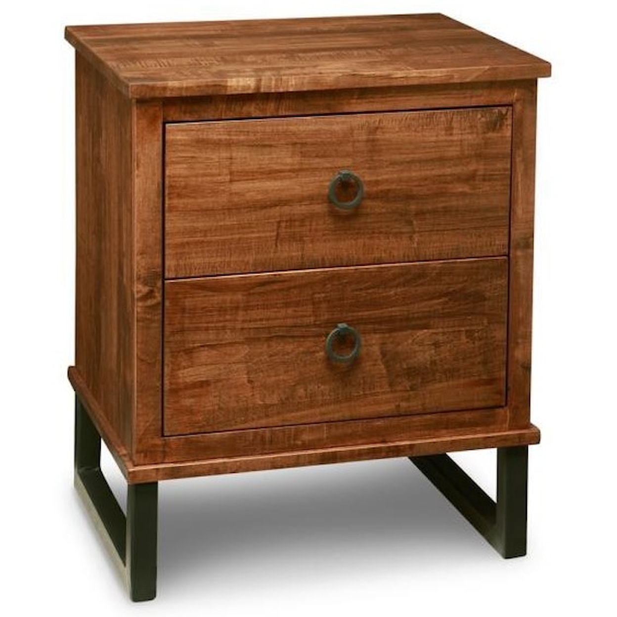 Handstone Cumberland Solid Maple Power Nightstand