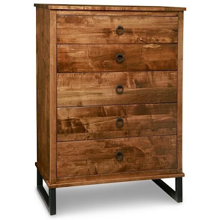 Solid Maple High Boy Chest