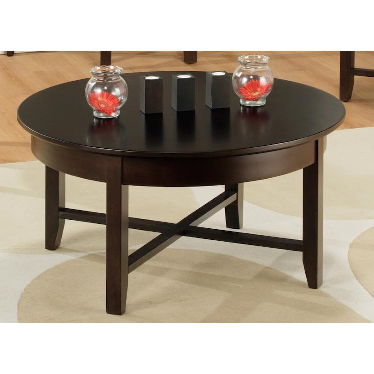 Handstone Demilune Solid Maple Coffee Table