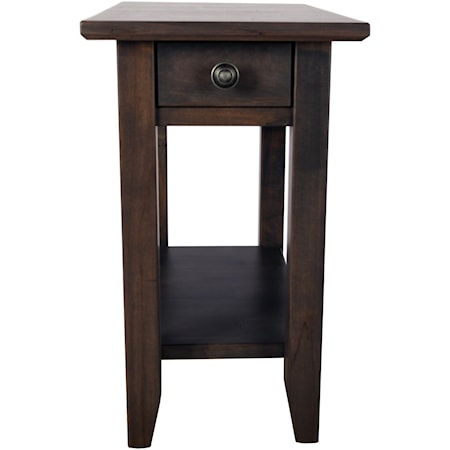 Solid Wood Chairside Table