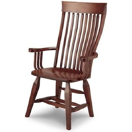 Arm Chair with Wood Seat
