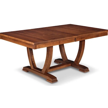 42x72" Solid Top Trestle Dining Table
