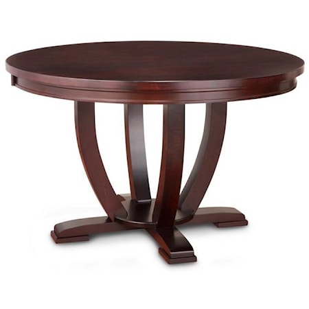 42" Solid Top Round Dining Table