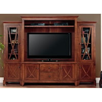 Wall Unit for 60" TV with Six Doors