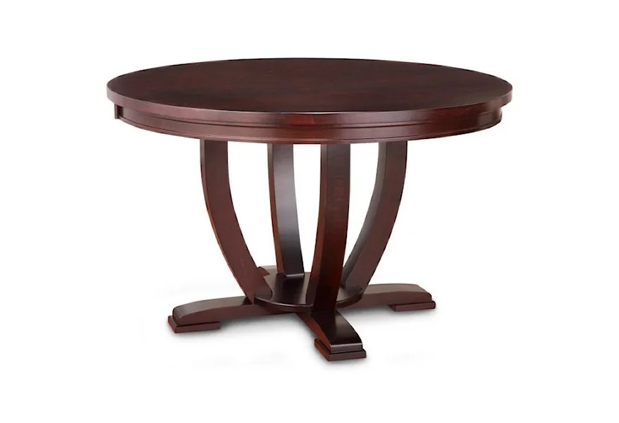 Florence 48" Solid Top Round Dining Table by Handstone at Stoney Creek Furniture 
