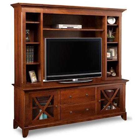 75" HDTV Cabinet with Hutch