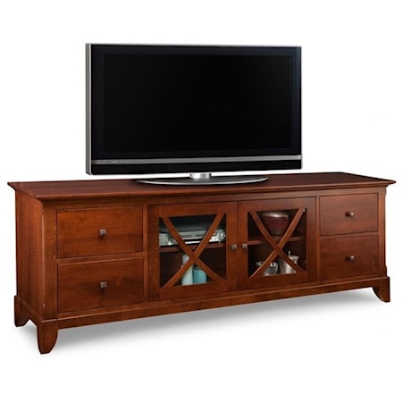 83" HDTV Cabinet with Four Drawers