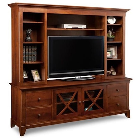 85" HDTV Cabinet with Hutch