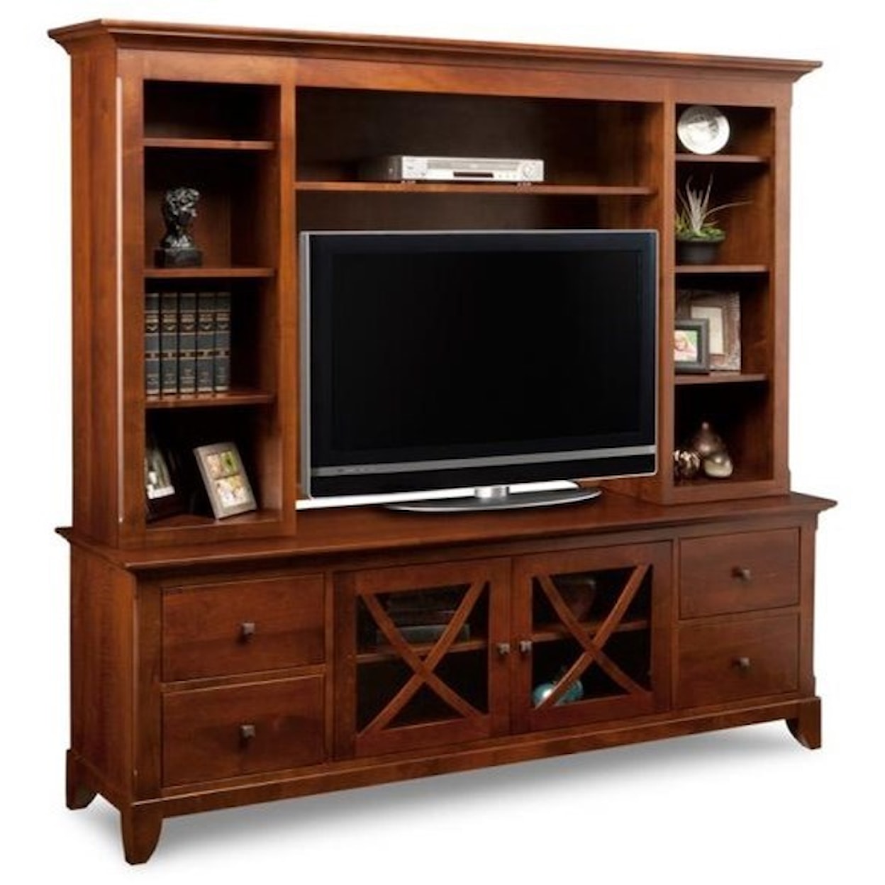 Handstone Florence 85" HDTV Cabinet with Hutch