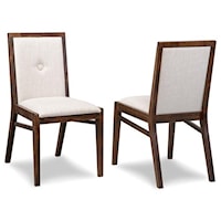 Solid Wood Padded Back and Seat Side Chair