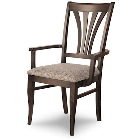 Customizable Verona Dining Arm Chair