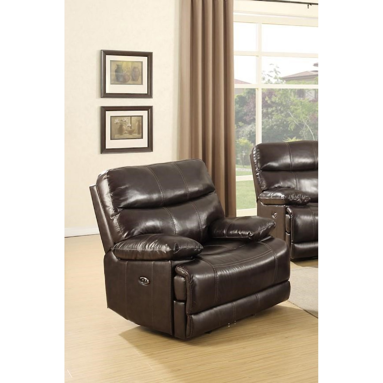 Happy Leather Company 3282B Power Recliner