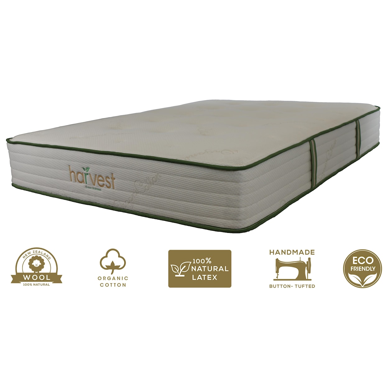 Harvest Green Mattress Harvest Original Full 11" Medium Firm Hybrid Mattress