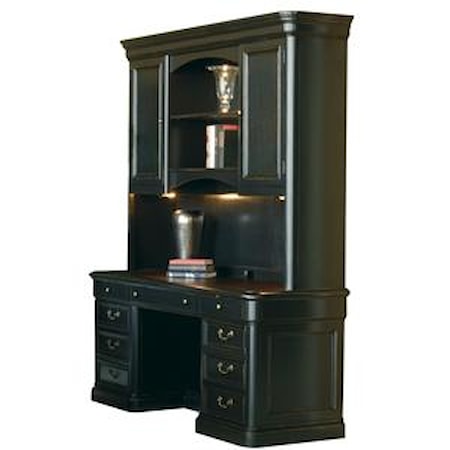 Executive Credenza with Hutch