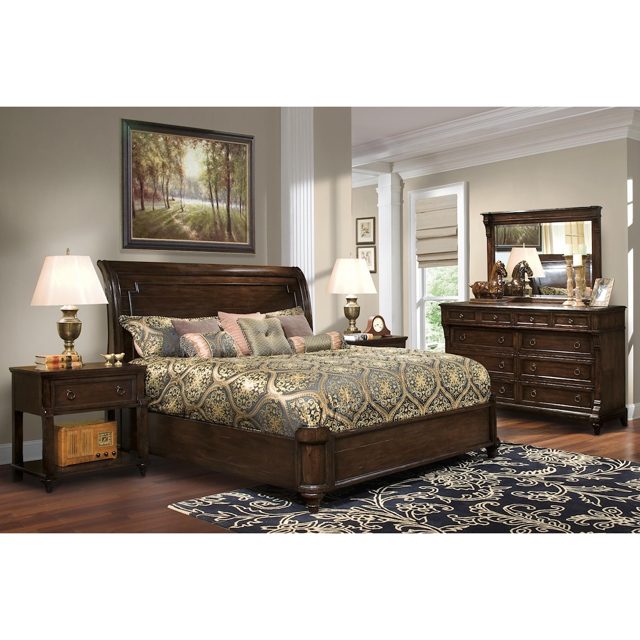 Hekman Charleston Place Queen Sleigh Bed