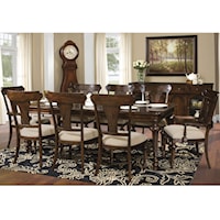 Dining Table and Side and Arm Chair Set