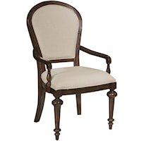 Dining Arm Chair with Oval Back