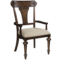 Dining Arm Chair with Vase Back