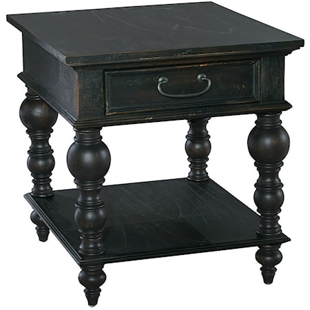 Drawer Lamp Table