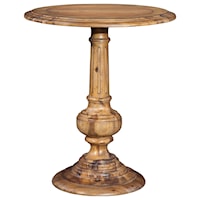 Fluted Round Chairside Table