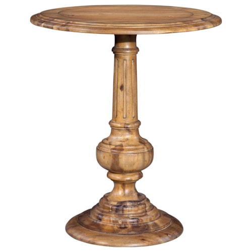 Fluted Round Chairside Table