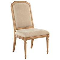 Upholstered Side Chair with Wood Frame