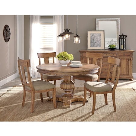 Casual Round Dining Room Group