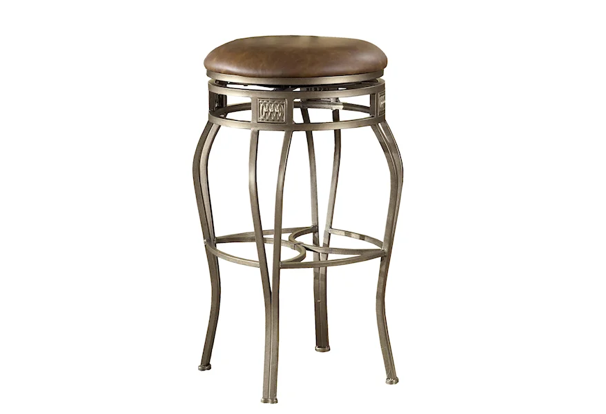 Backless Bar Stools 26" Backless Montello Swivel Counter Stool by Hillsdale at A1 Furniture & Mattress