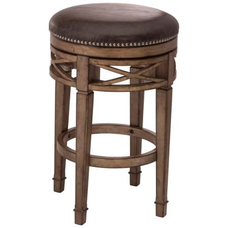 Backless Swivel Counter Stool