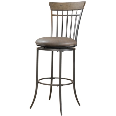 Charleston Swivel Spindle Back Counter Stool