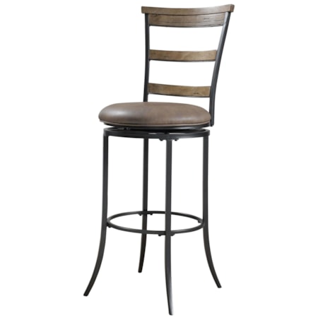 Charleston Swivel Ladder Back Counter Stool