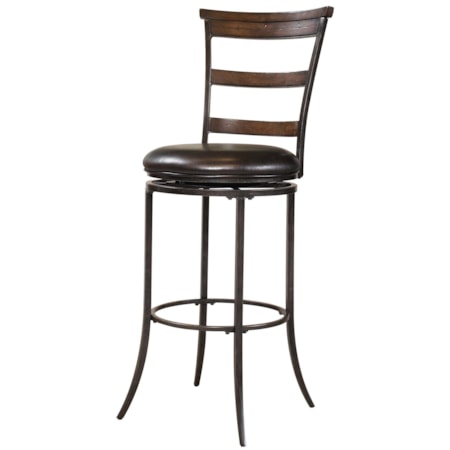 Cameron Swivel Ladder Back Counter Stool