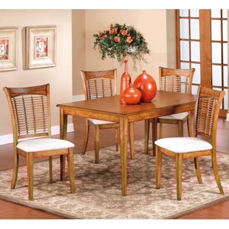 Five Piece Rectangle Dining Set