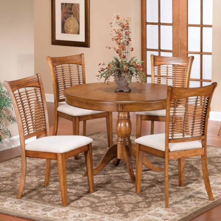 Five Piece Round Dining Set