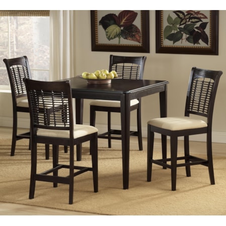 Five Piece Counter Height Dining Set