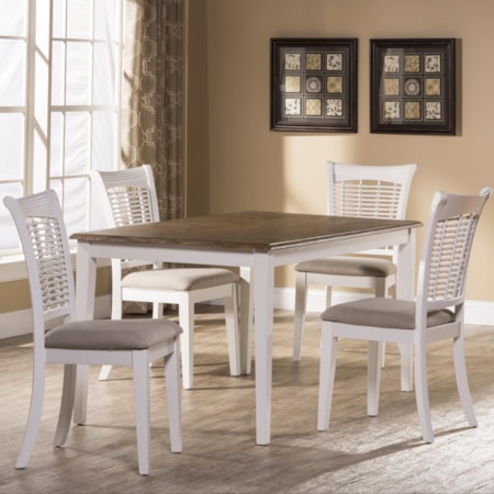 Five Piece Rectangle Dining Set