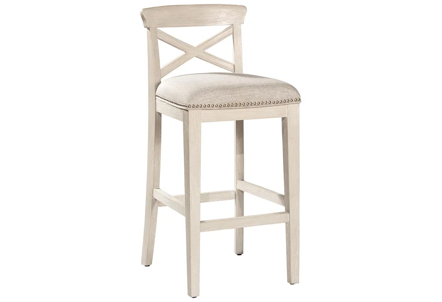Bayview X-Back Non-Swivel Bar Stool by Hillsdale at Johnny Janosik