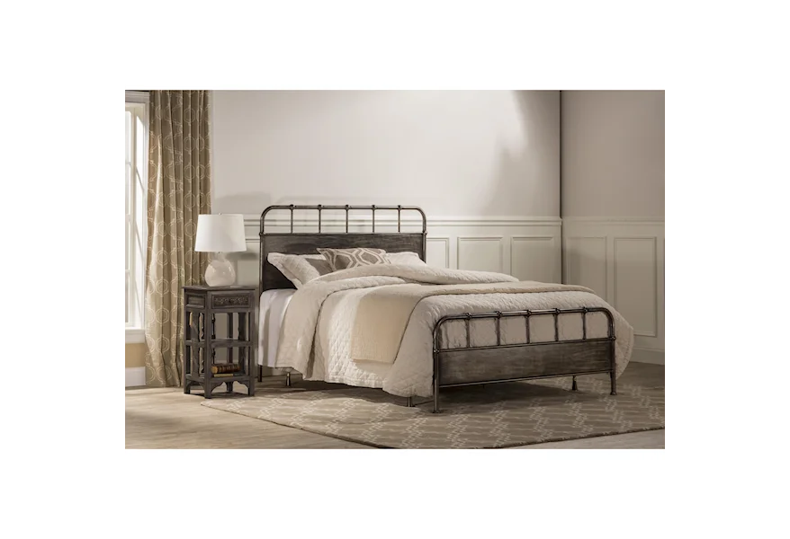Metal Beds King Bed Set by Hillsdale at VanDrie Home Furnishings