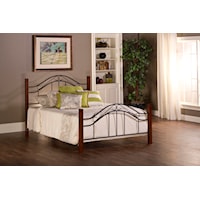 Matson Full Bed Set with Arched Headboard and Without Rails