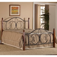 Queen Milwaukee Wood Post Bed with Bed Frame