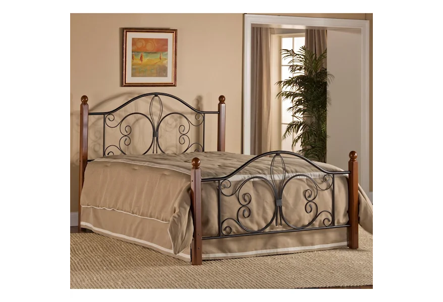 Metal Beds Twin Milwaukee Wood Post Bed by Hillsdale at Belpre Furniture