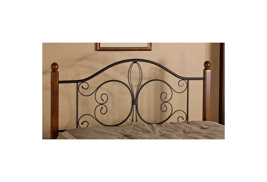 Metal Beds King Milwaukee Wood Post Headboard by Hillsdale at A1 Furniture & Mattress