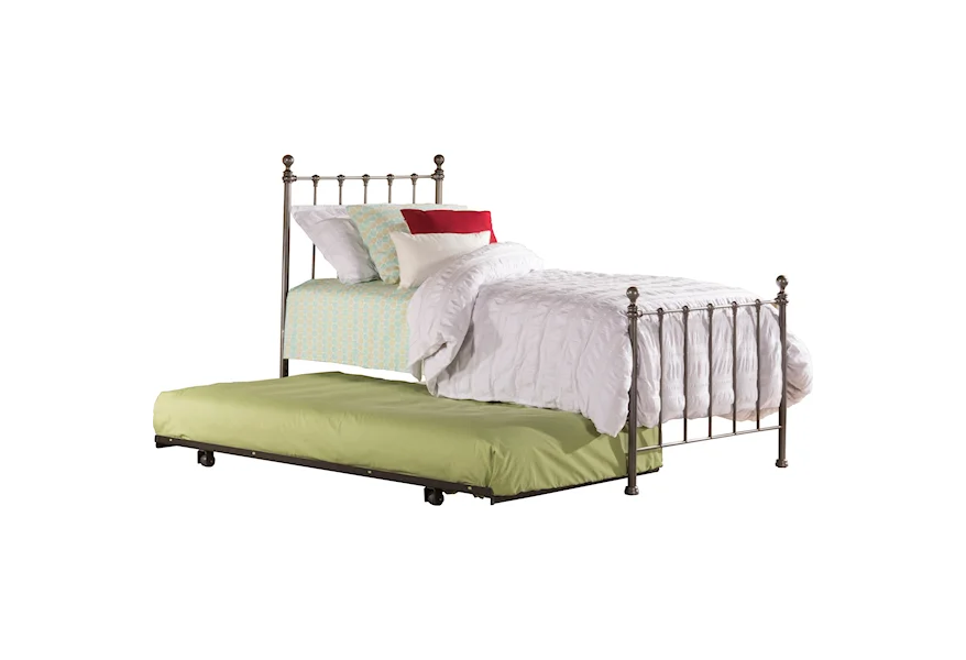 Metal Beds Twin Bed with Trundle by Hillsdale at Westrich Furniture & Appliances