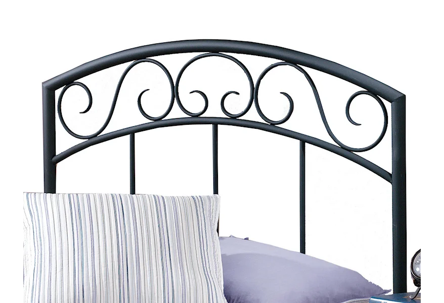 Metal Beds Wendell Twin Black Headboard by Hillsdale at Westrich Furniture & Appliances