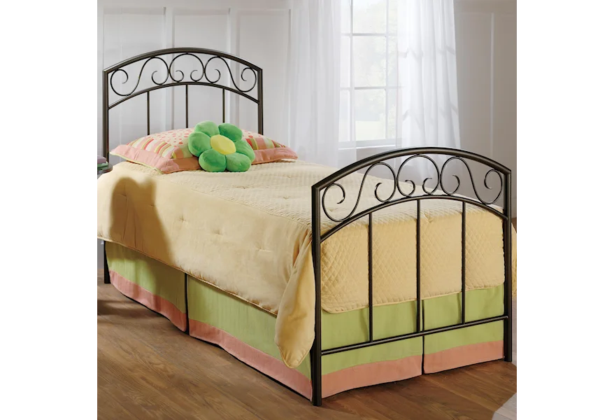 Metal Beds Queen Copper Pebble Wendell Bed by Hillsdale at Belpre Furniture