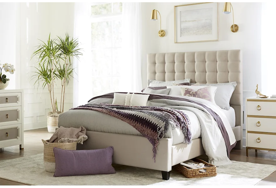 Bergen Queen Upholstered Bed by Hillsdale at Johnny Janosik