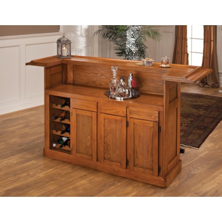 Large Oak Bar