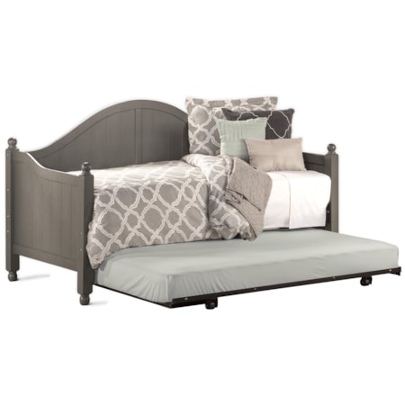 Wooden Daybed with Roll-Out Trundle